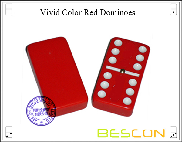 Vivid Color Red Dominoes