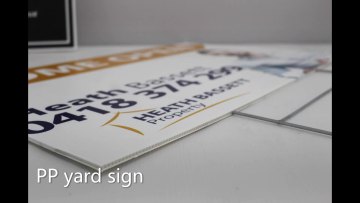 Factory Wholesale Hot Selling Custom Blank Yellow Warning Advertising Fluted Plastic Corrugated Hollow Yard Pp Sign With Stake1