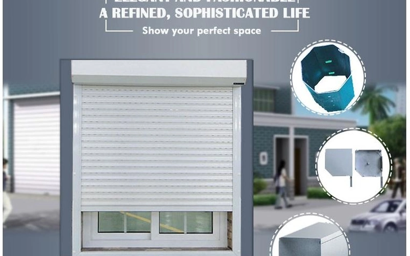 Electrical Aluminum Alloy Metal High Speed Roller Door