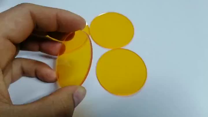 Filtro naranja de paso largo de alta calidad, vidrio óptico naranja, vidrio óptico de paso largo CB535