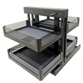 High-End Magic Corner Baskets for Stylish Kitchen Organization1
