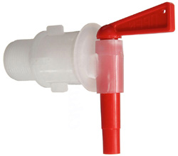 Aeroflow Breather Drum Dispensing Tap in Screw Lid DIN 61mm Plastic Spigot Faucet