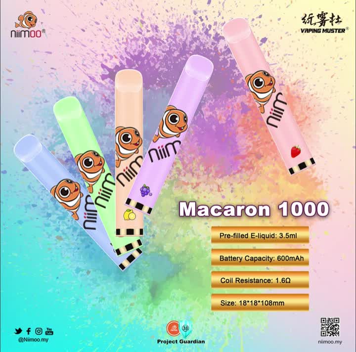 Macaron vape 1000