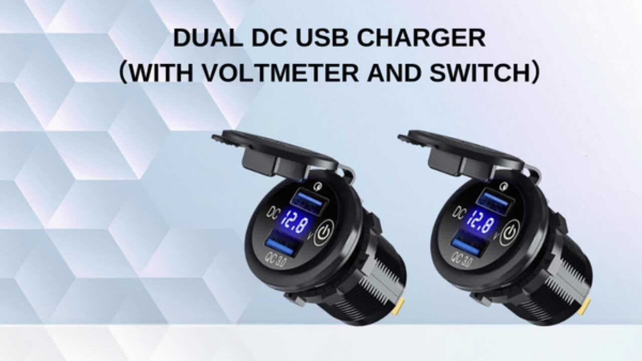 Waterproof Marine Dual USB Car Charger Power