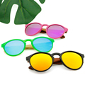 Multi Color Private Label Polarized UV400 Wooden Sunglasses for Kids1