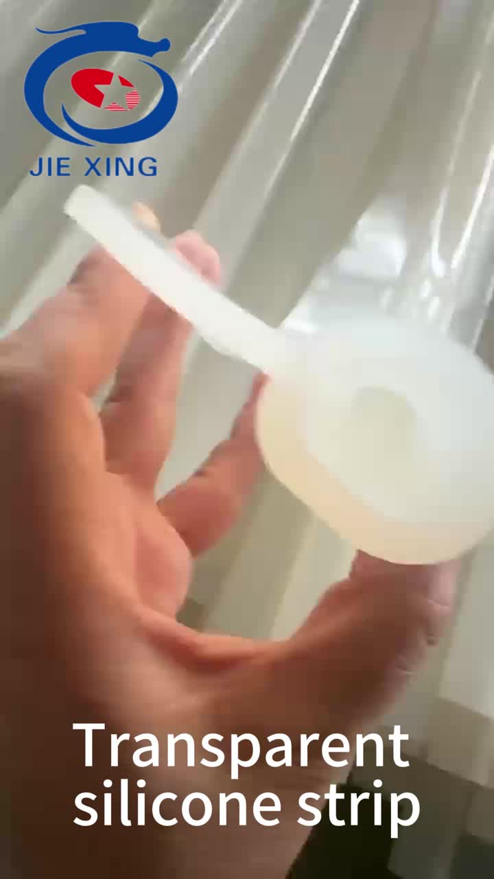 Tira densa de silicone transparente