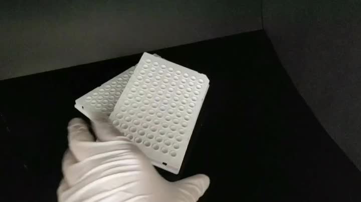 0,1 ml 96-brønn PCR-plate halvkjørt hvitt