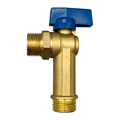 1/2 Inch Male x Male Thread Brass Angle Ball Valve1