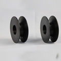 Custom Single Black Plastic Nylon Sheave Pulley with Bearings1