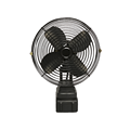 DC 21V Heavy-Duty 2-Gang oszillierender Autoventilator aus Metall für Zuhause, Auto, Garage, Verwendung mit Stromquelle, Batterie, tragbarer Lüfter1