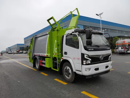 Lori Tolak Mampatan Dongfeng 4X2 9cbm Mesra Alam untuk Pengumpulan Sisa Komuniti Kediaman1