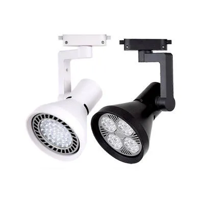 Spotlight de pista de LED, holofotes de parede de fundo, Luz de luz de alumínio COB Cob Instalação1