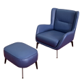 Modern Lounge Chair with Footrest1