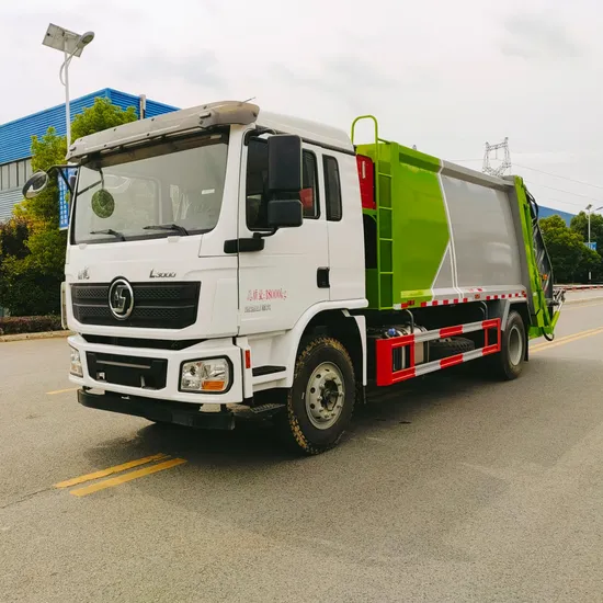 Ketibaan Baru Shacman 4X2 15cbm Trak Pemadat Sampah1