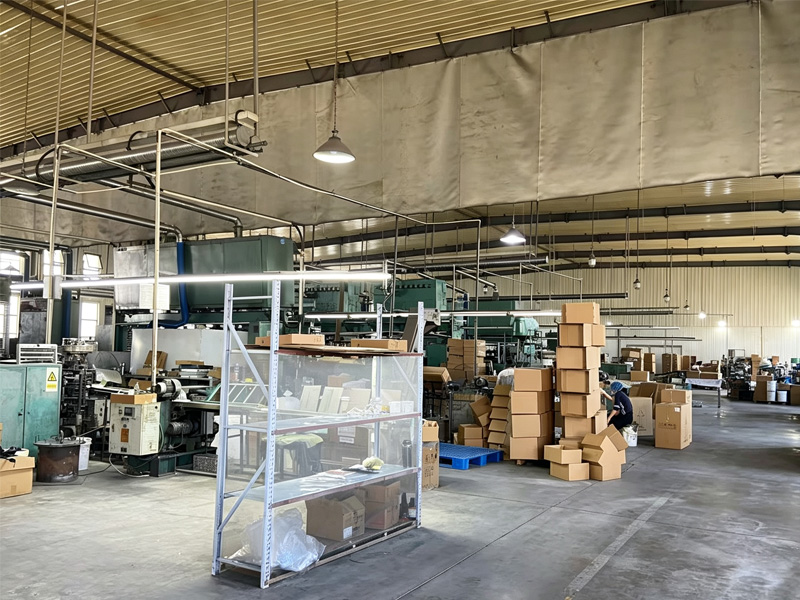 Inside the aluminum tube workshop