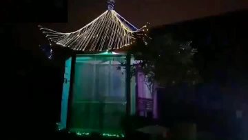 Fiber optic water curtain