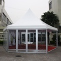 Hexagonal Pagoda Tent with Wooden Floor and Glass Wall1