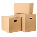 Post Logistics Express Packaging Box 대형 크기 펀치 포장 상자 주름진 보드 신발 및 의류 재활용 가능한 JF 수락 1