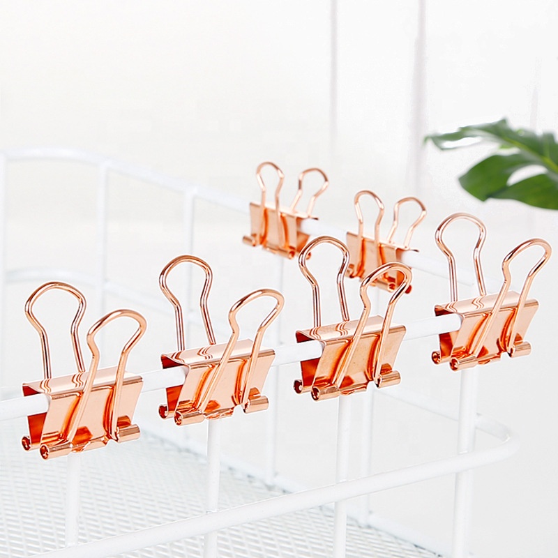 72pcs Farbe langer Schwanzclip Multifunktionales Kombination Set Stationery Dovetail Clip Office School Paper Clips Metal1