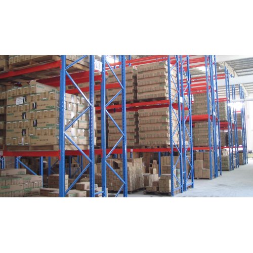 Almacenamiento selectivo de estantería de acero almacenamiento de almacenamiento doble estantería profunda estanterías pesadas estanterías de paletas 1