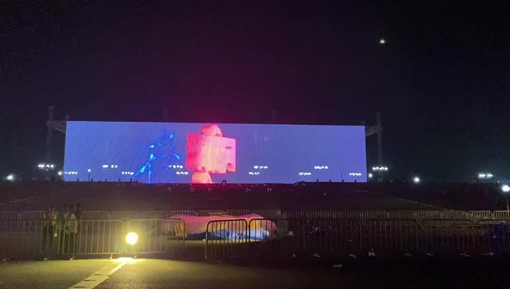 شاشة LED شبكية M6-P100mm حافظة بنجلاديش