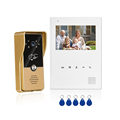 Waterproof 4.3 Inch Screen Intelligent Video Intercom System for Villa - VIEW 4 Wired RFIC 2 Unlock Doorbell Camera1