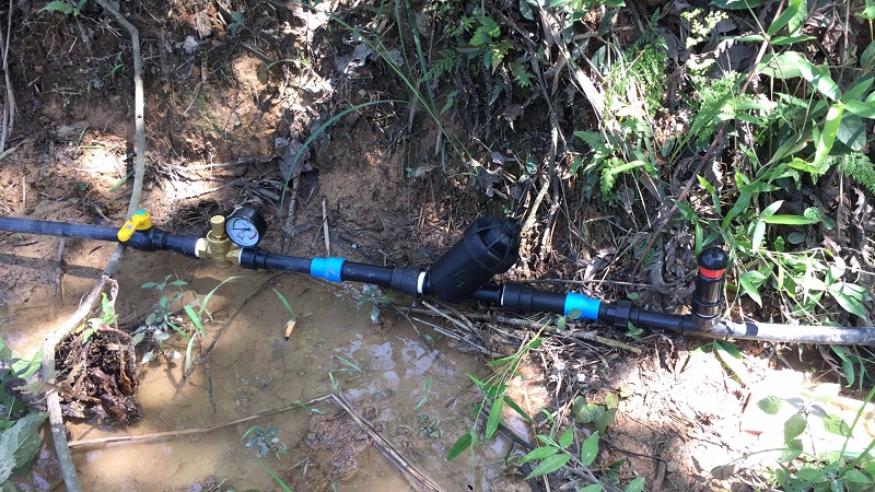 مشروع الري بالرش بالرش في الغابات التابع لشركة Qingcheng الزراعية تم إنجازه بنجاح، ويحظى بإشادة كبيرة من العميل