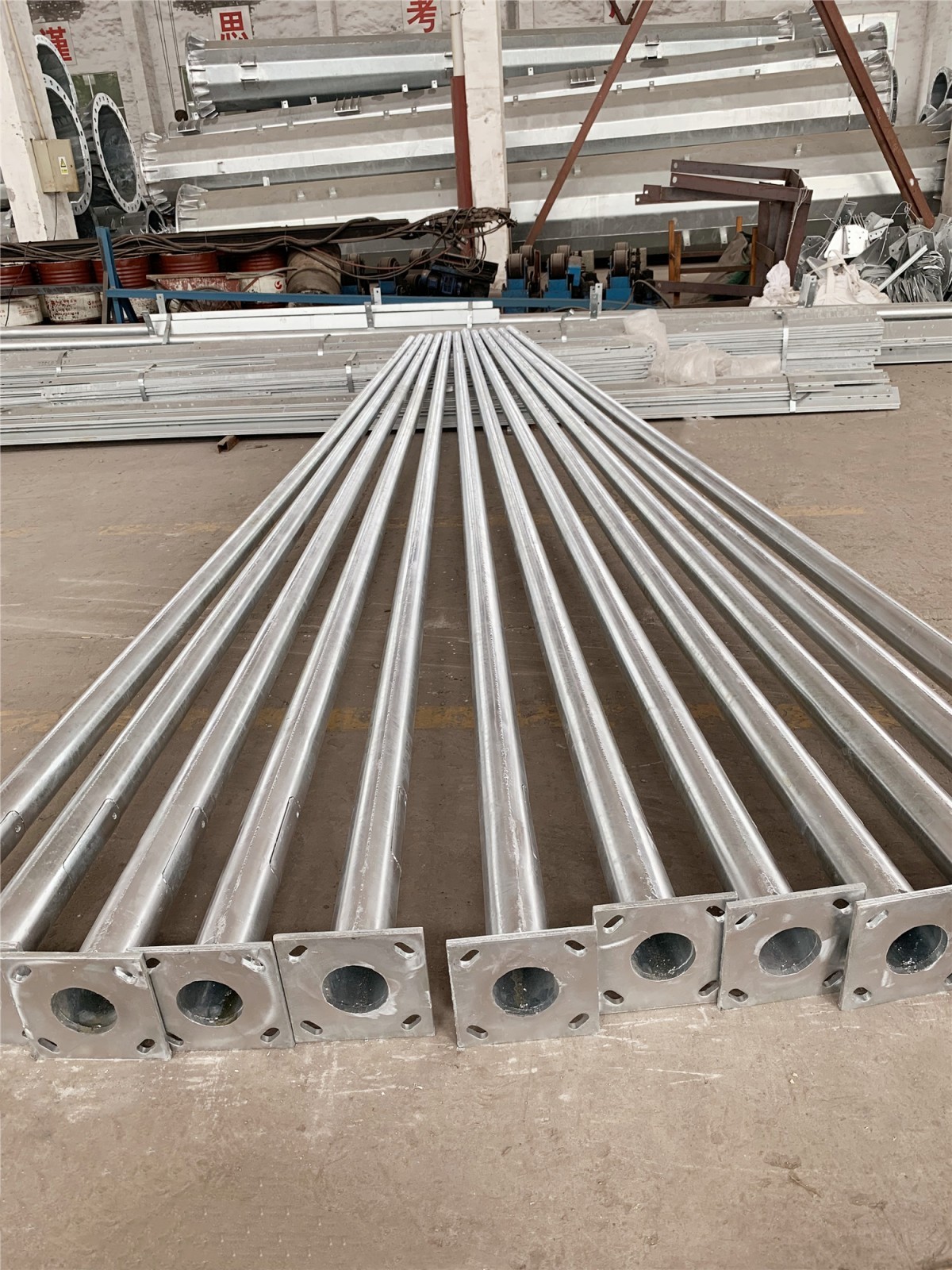 base plate welding(Street Lamp Poles)