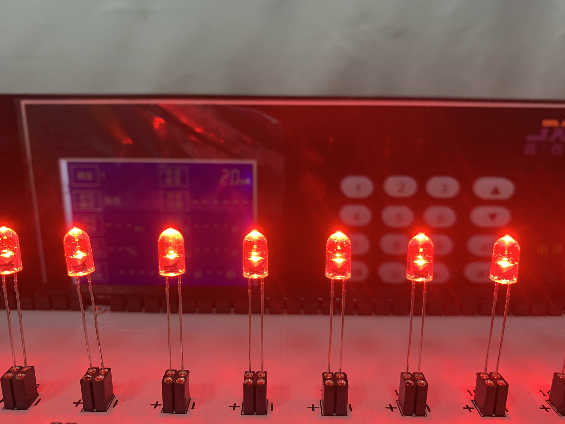 LED LED de 5 mm 630 nm sans col