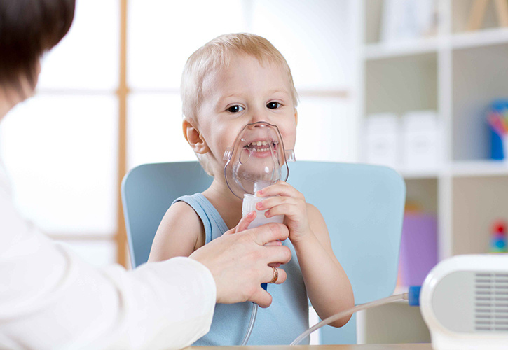 Aplicação de comprimidos atomizados médicos