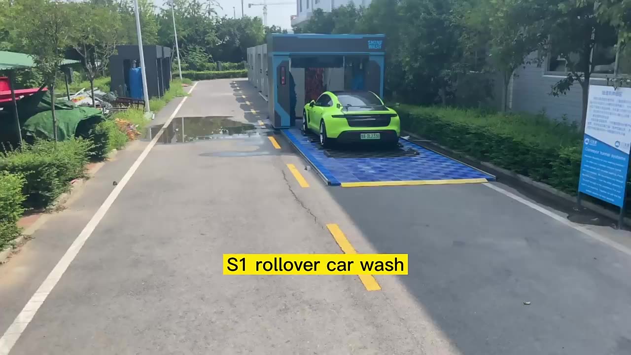 Rollover de pórtico Lavagem de carros de carro totalmente automático Máquina de lavadora de carros para venda1