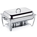 Stainless Steel Oblong Chafing Dish for Hotel Restaurants and Banquet Buffets1