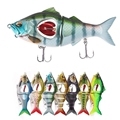 10g-22.5g 2-Jointed Bulk Hard Crankbait Wobbler Plastic Swim Bait Lures for Saltwater with BKK Hook1
