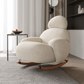 Modern simple rocking chair recliner home leisure lazy chair Italian light luxury single sofa chair1