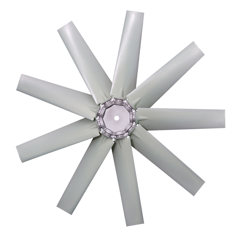 fan fittings 9 nylon Industrial axial fan blade coal plant heater cooling impeller