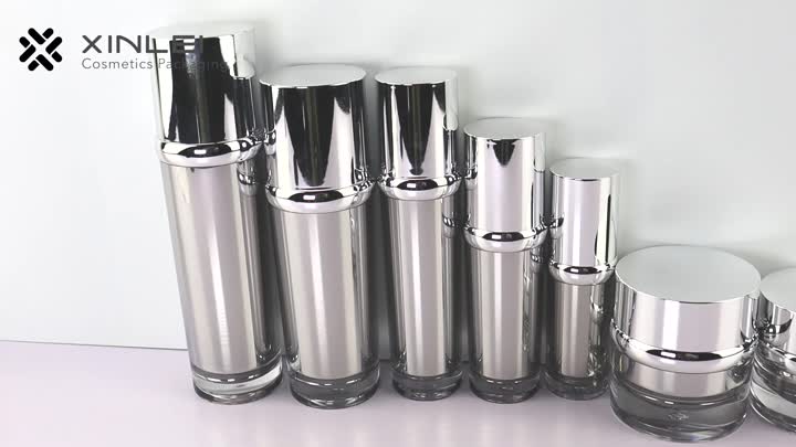 Electroplating emulsion bottle with arc middle section