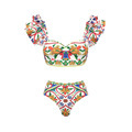 2024 Women's Push-Up Plunge Neck Quick-Dry Bikini Swimsuit1