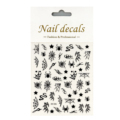 DD DH Series Custom Black Gold Spider Web UV Semi-Cured Gel Nail Stickers for Nail Art1