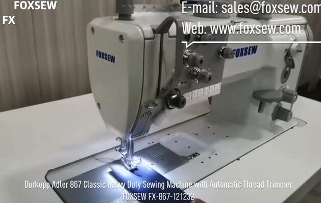 Durkopp Adler 867 Máquina de coser de servicio pesado con recortador de subprocesos automático