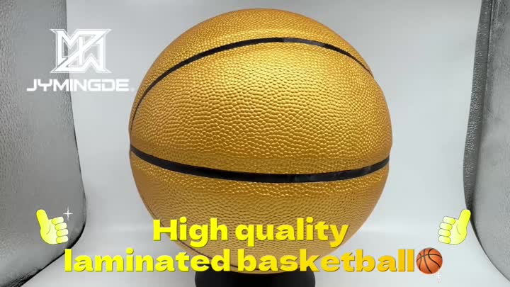 Gouden gelamineerd basketbal