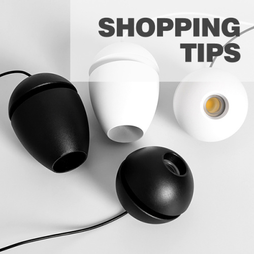 What are the shopping tips for modern decorative lighting in the home?