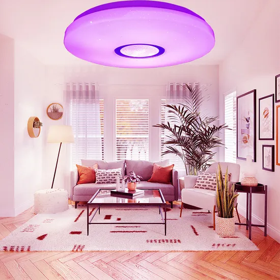 Lâmpada de teto LED circular moderno para quarto e sala de estar1