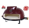 KIMSTONE 21 Inch Mini Outdoor Portable Charcoal Pizza Oven Wood Fired Grill1