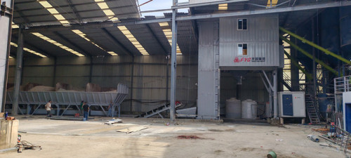 FYG HZS180D modular mixing plants support the construction of the local road building and concrete market in Bengbu