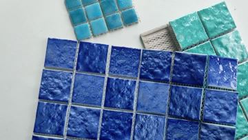 wave ceramic pool tiles