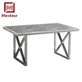  Luxury Classical Stainless Steel and Marble Dining Furniture Sets for Elegant Dinner Rooms1