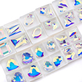 QIAO High Quality Multiple Shapes Flatback K9 Glass Crystal Stones for Clothes1