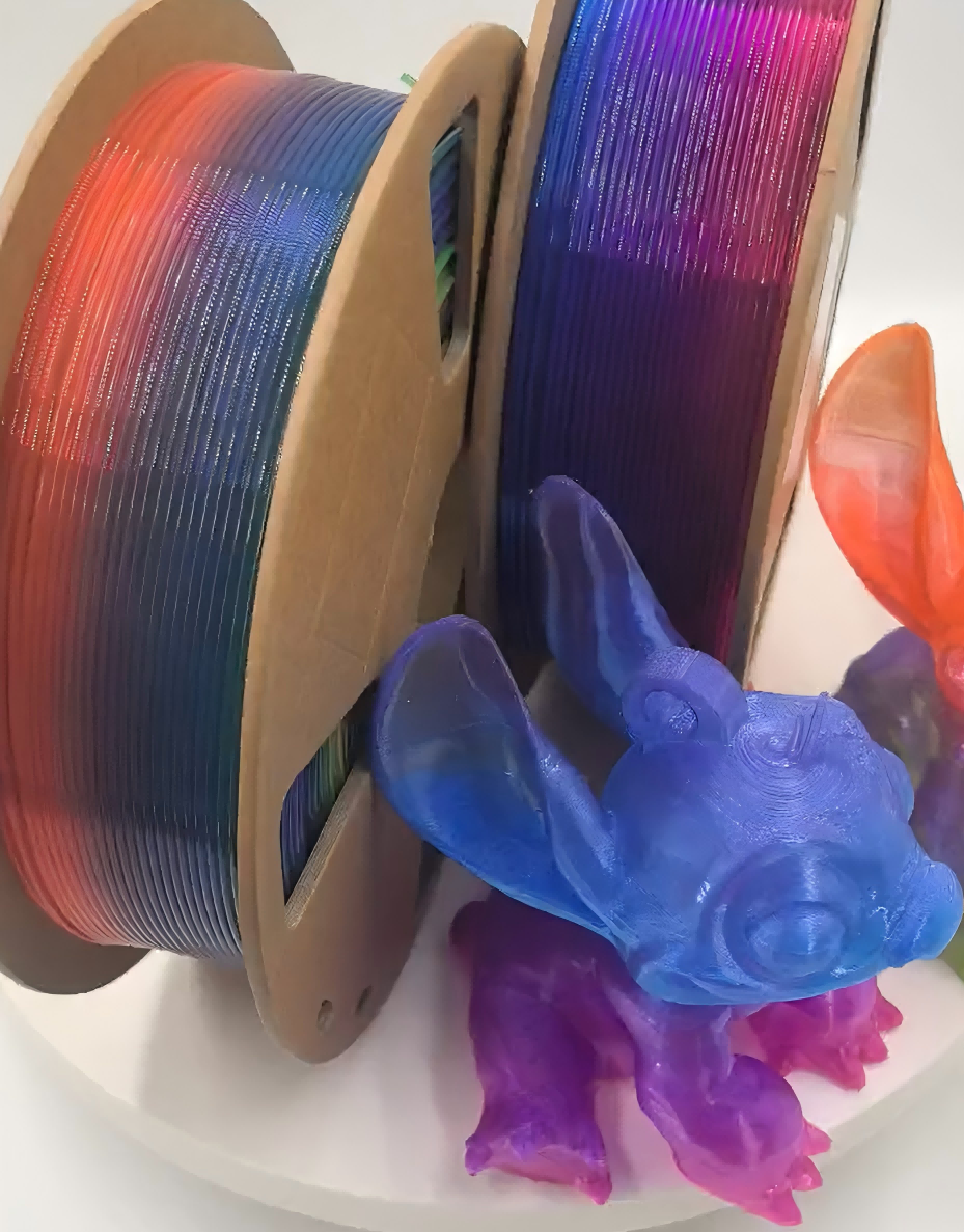 Transparente Regenbogen -Gradient PLA