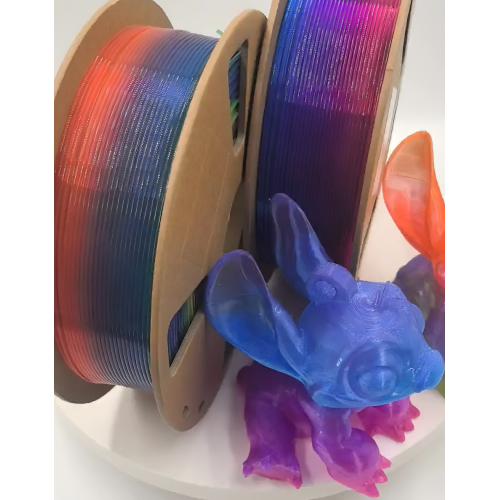 Transparent Rainbow Gradient PLA