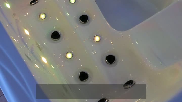 Acrylic Jacuzzi spa tub modern design for 3 person